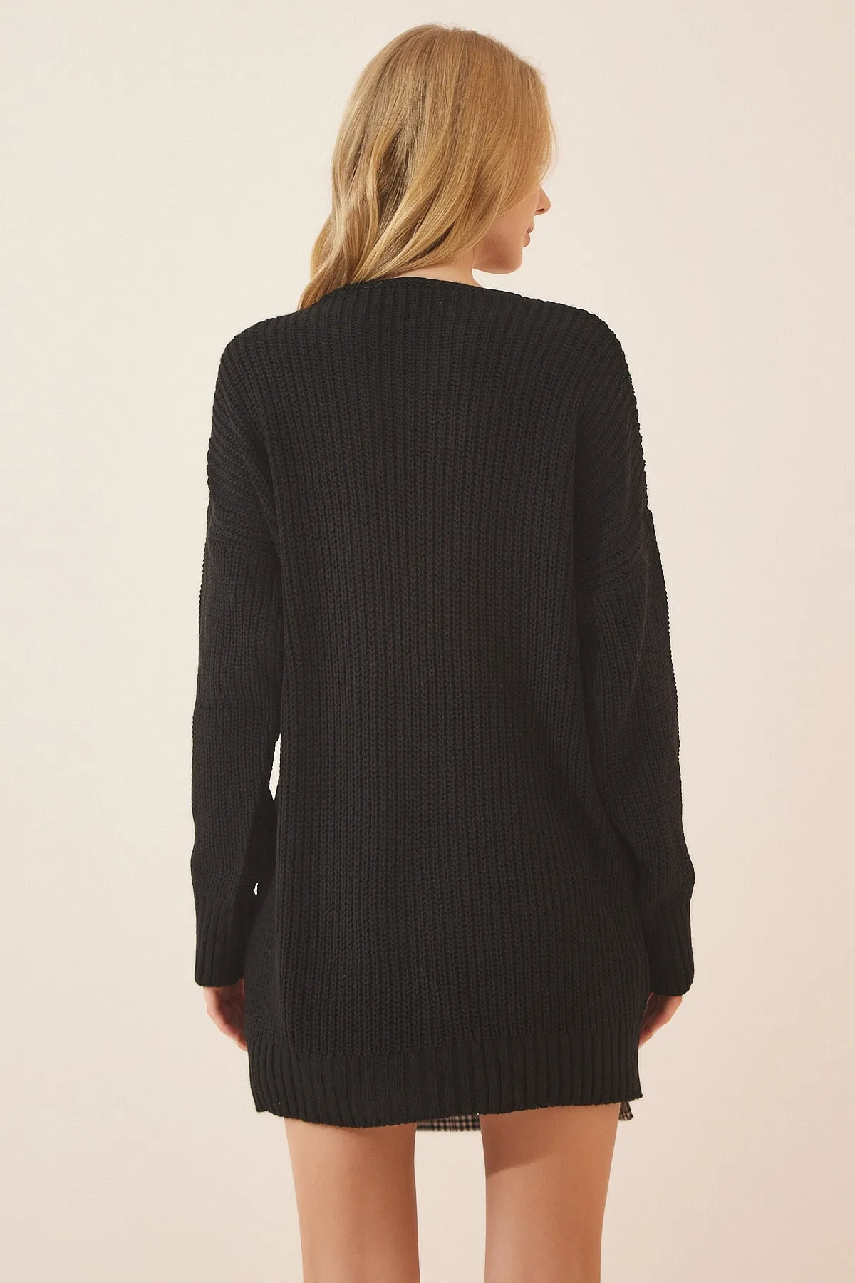 Happiness İstanbul  Pullover - Schwarz - Oversized