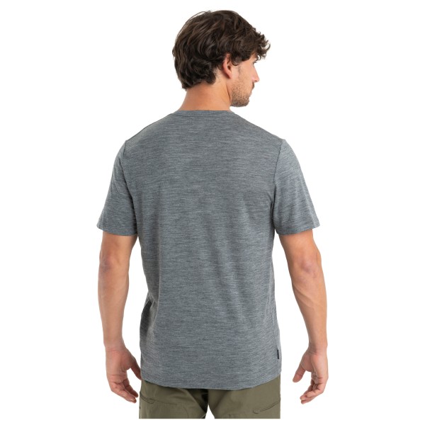 Icebreaker - 150 Tech Lite II S/S Tee Natural Shades Logo - Merinoshirt