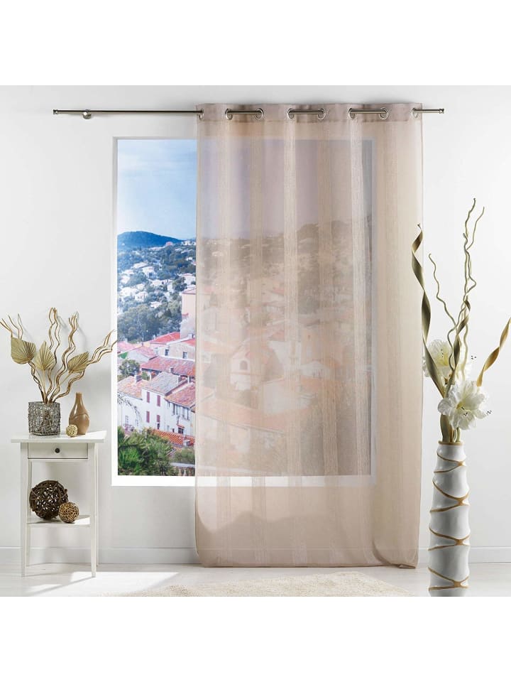 Douceur d’Intérieur Gardine in braun günstig kaufen onesize