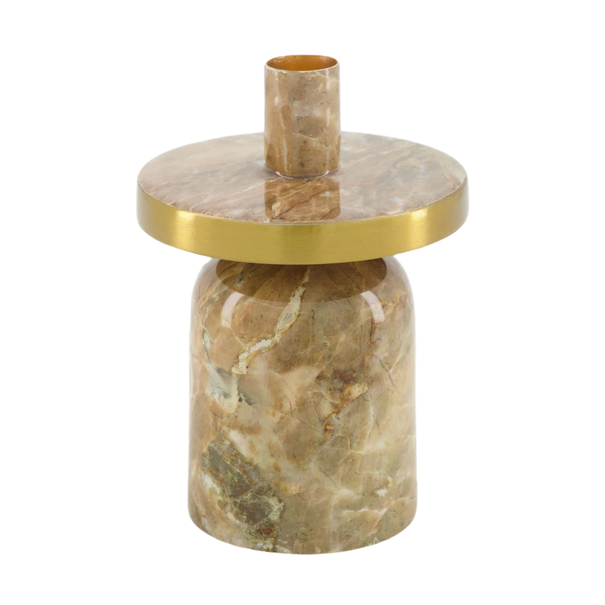 Trendhopper Kerzenständer Marble Metall Braun