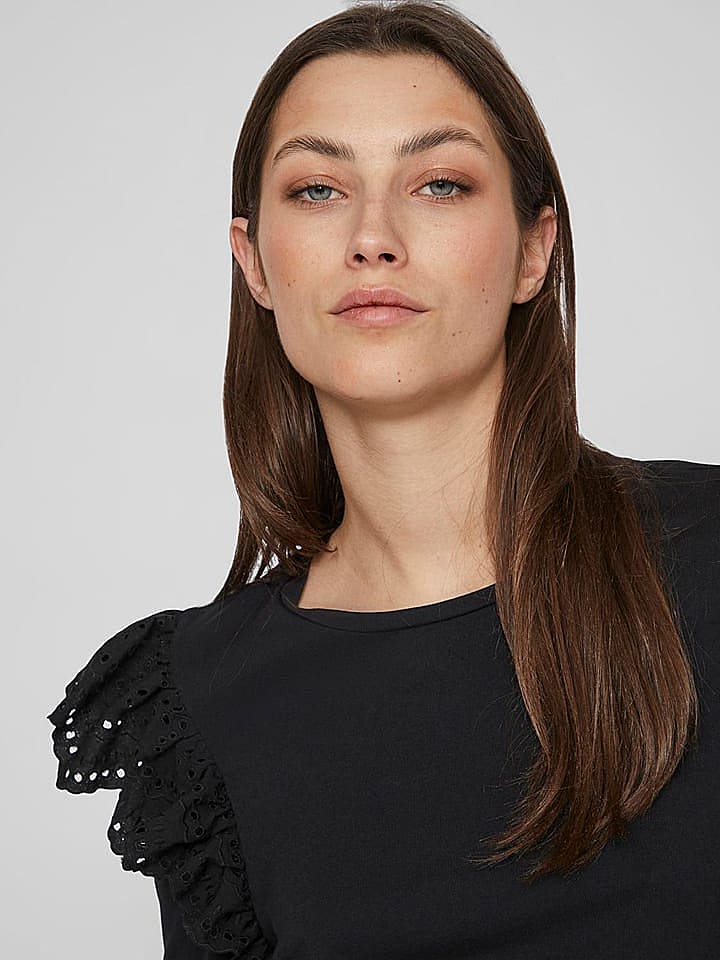 Vila Longsleeve in Schwarz günstig kaufen M
