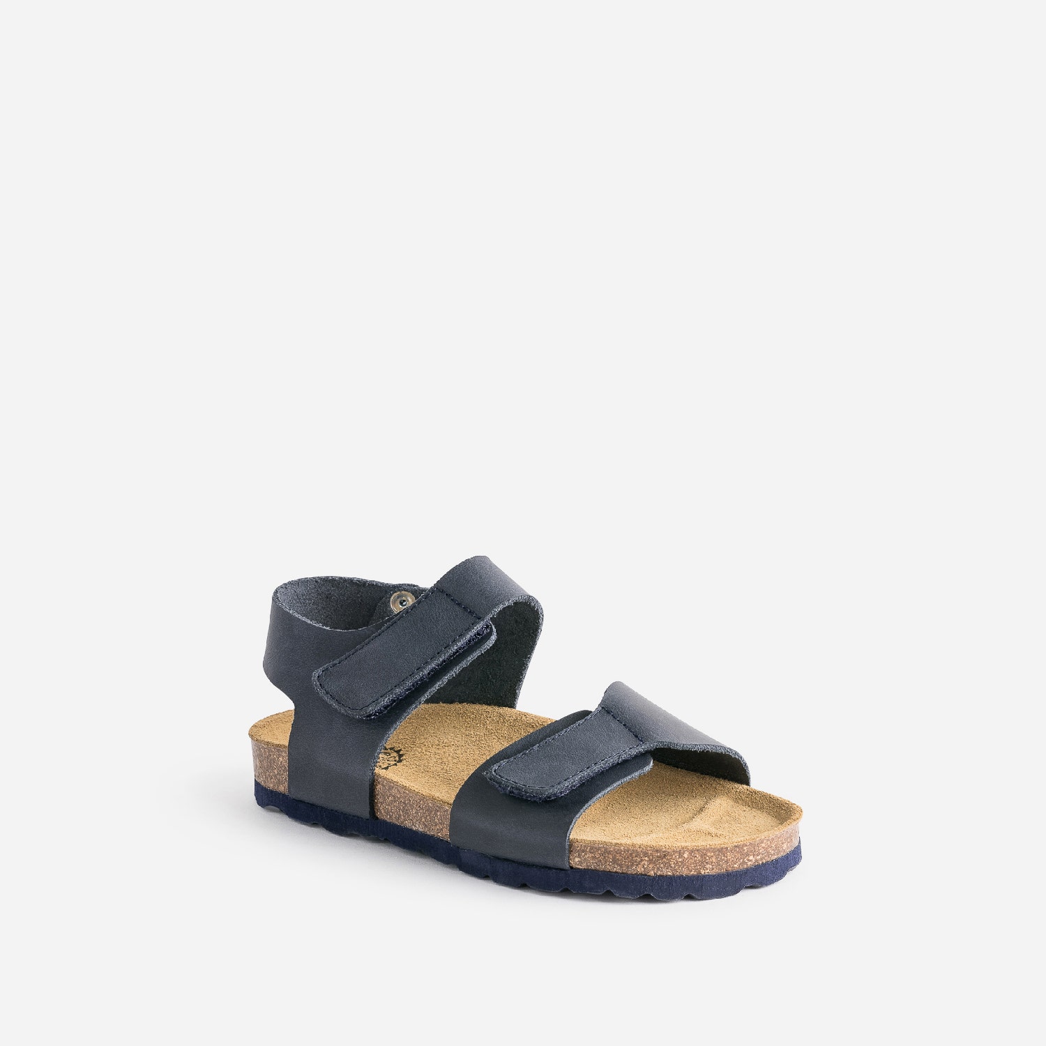 Sandale anatomique BUGGY marine en cuir