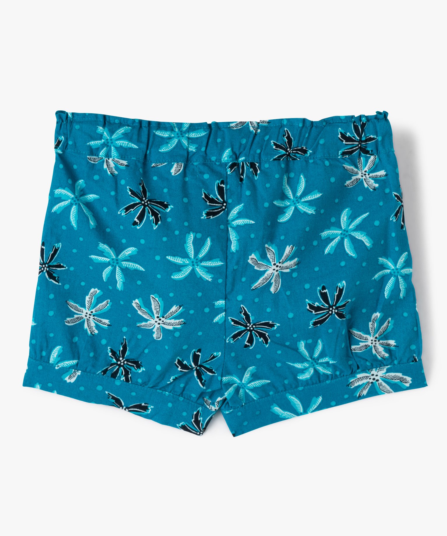 Short bébé fille à motifs fleuris bleu | GEMO