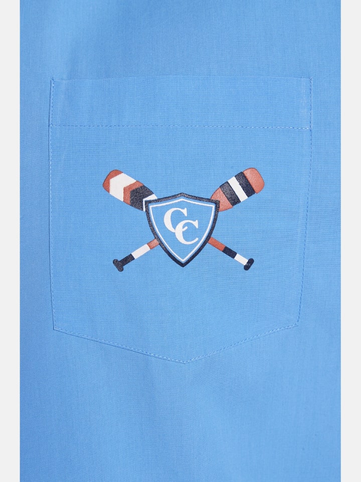 Charles Colby Kurzarmhemd DUKE SANDFORD in blau günstig kaufen