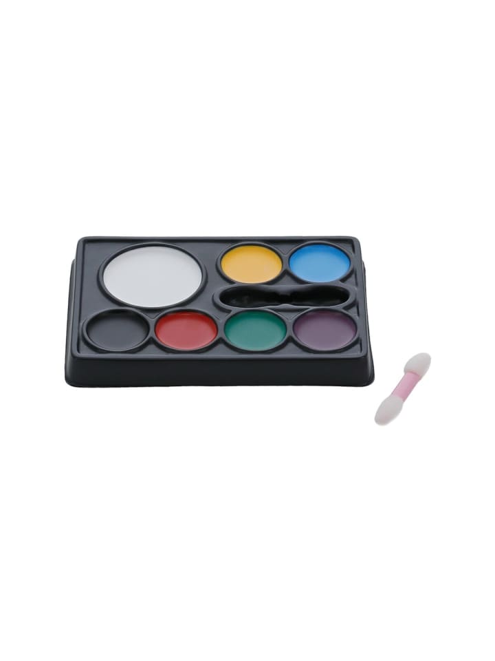 COFI 1453 Smiffys Make-Up FX Gesichtsmalerei-Palette – 7 Farben Fettschminke in Schwarz günstig kaufen onesize