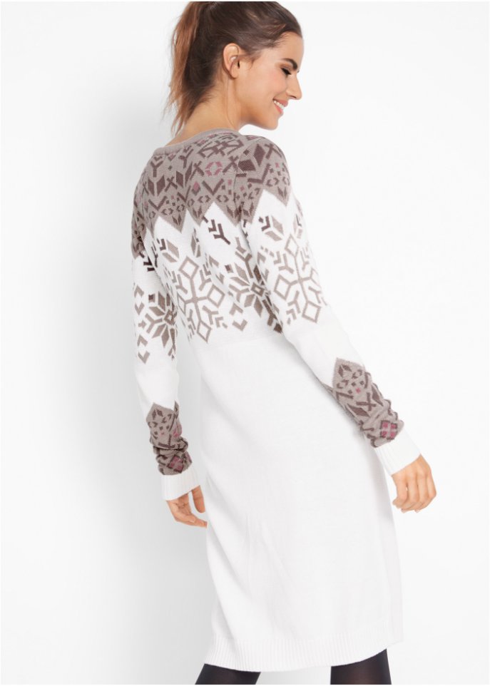Strickkleid mit Norwegermuster
