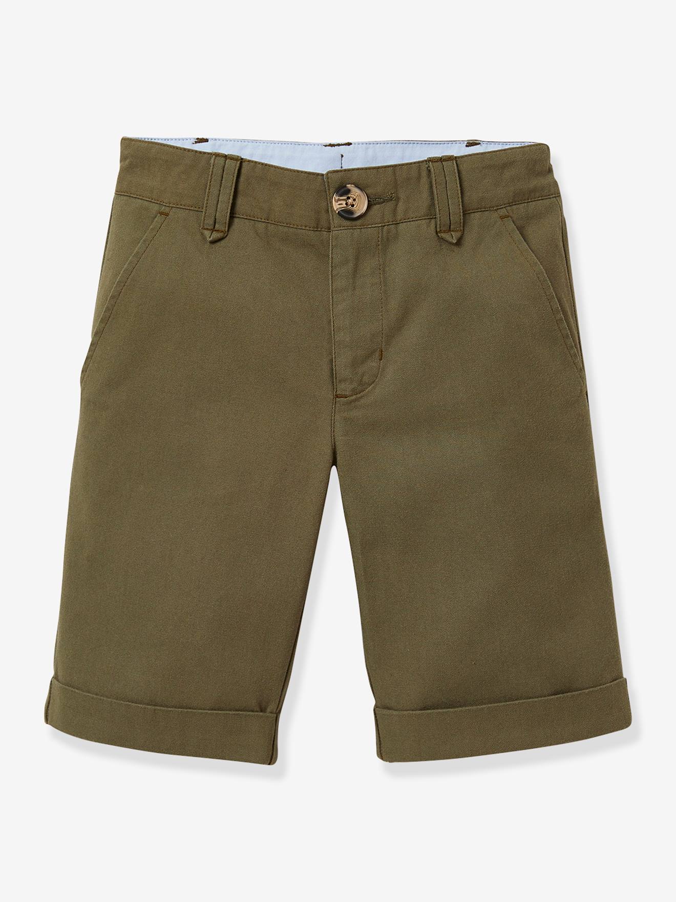 Bermuda classique garçon CYRILLUS vert