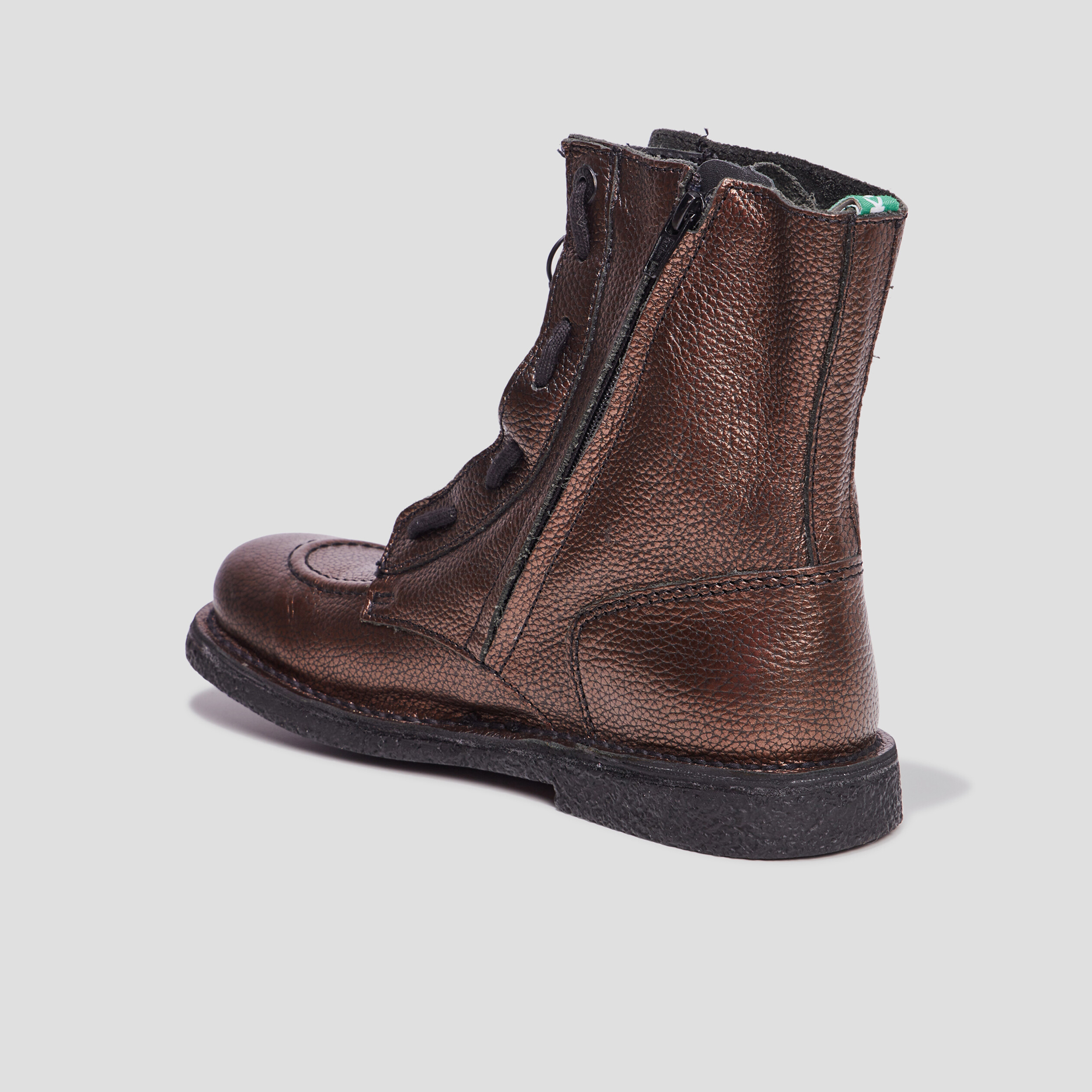 Bottines en cuir Kickers Meeticrock marron femme | La Halle
