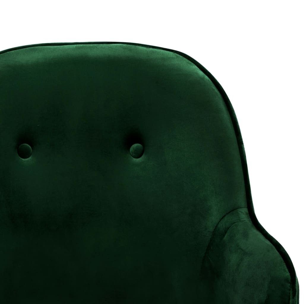 möbelando Schaukelstuhl Aletshausen (B/H/T: 60x84x74 cm), aus Samt in Dunkelgrün