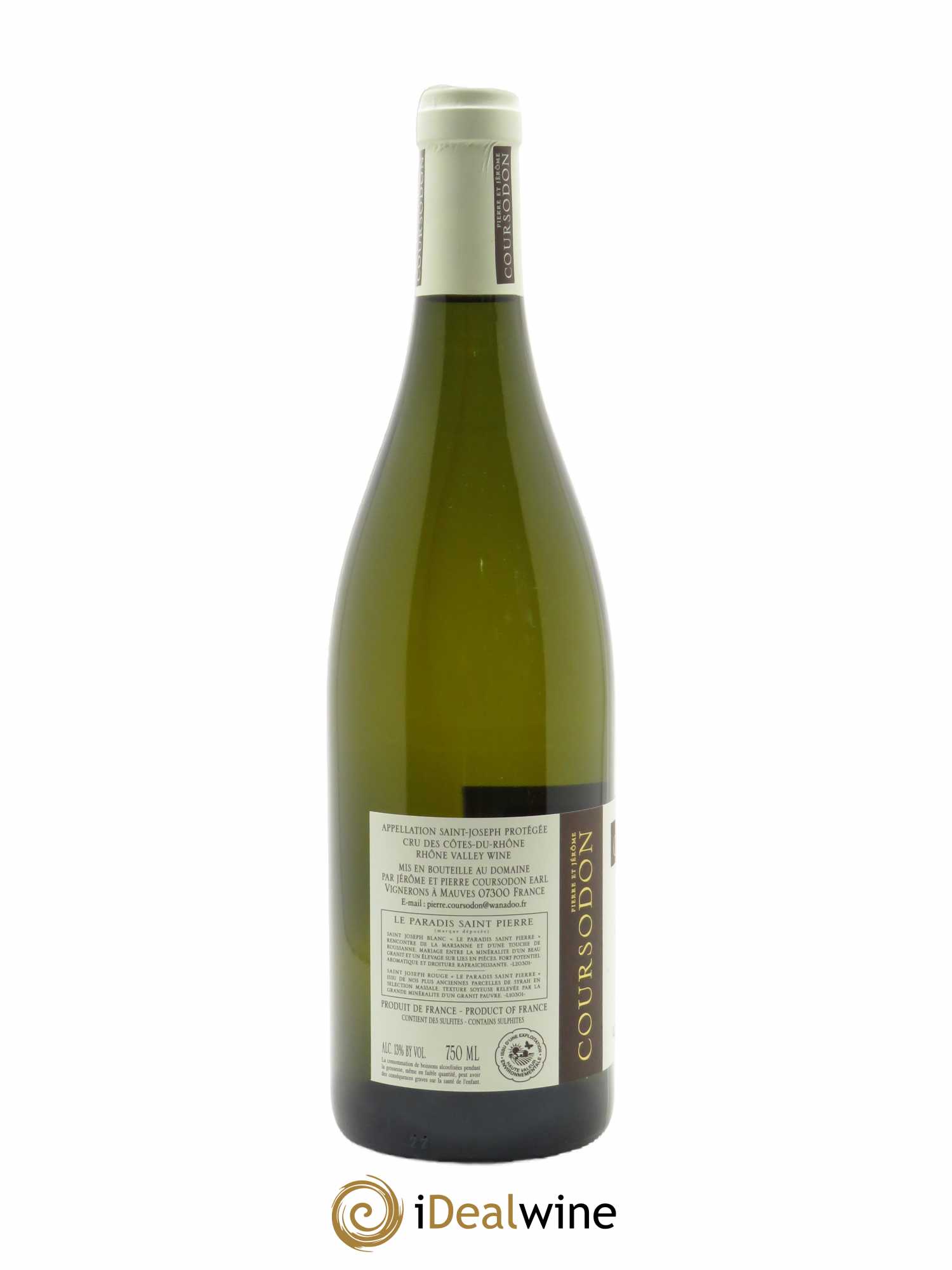 Saint-Joseph Le Paradis Saint-Pierre Pierre et Jérôme Coursodon  2021 - Lot de 1 Bouteille
