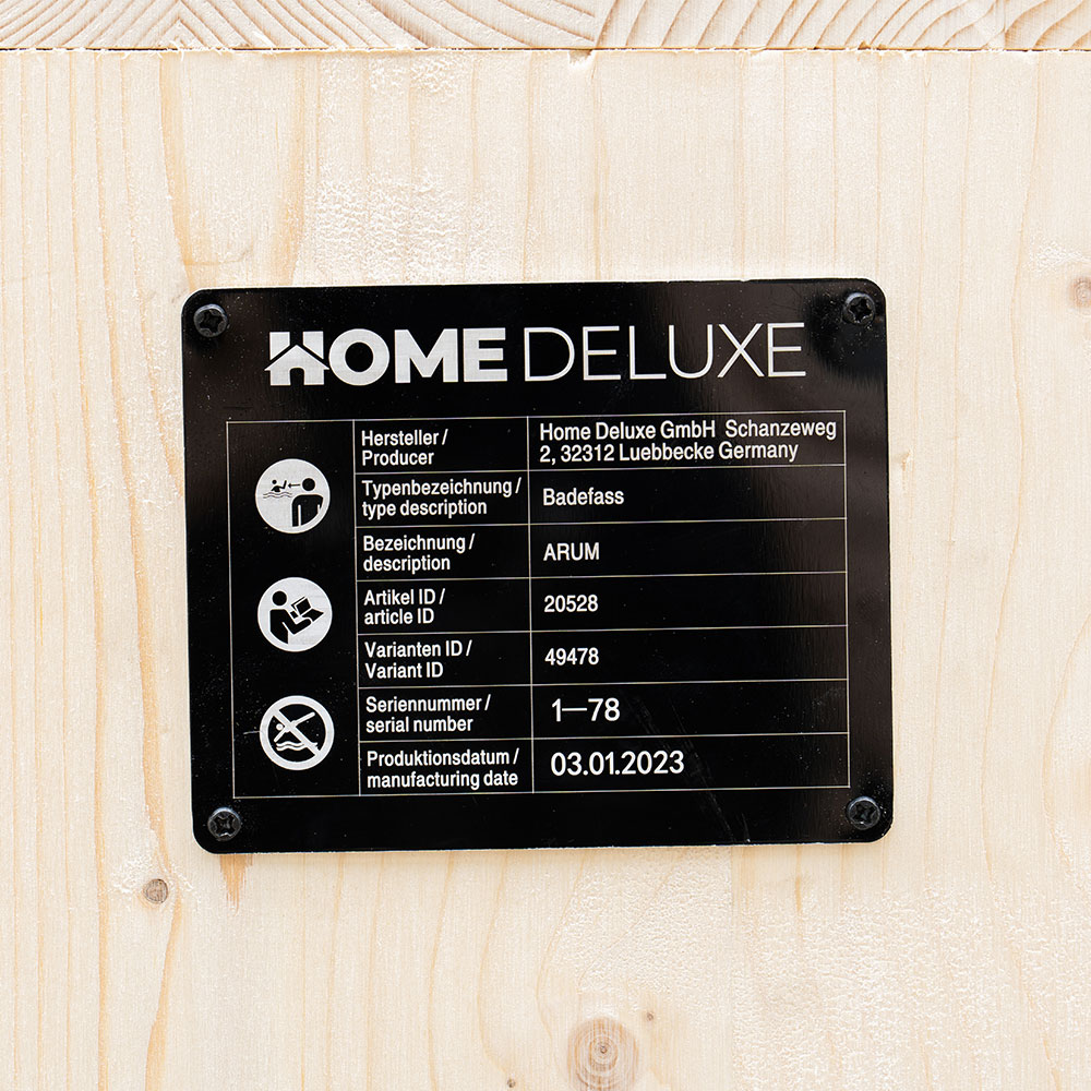 Home Deluxe Badefass ARUM