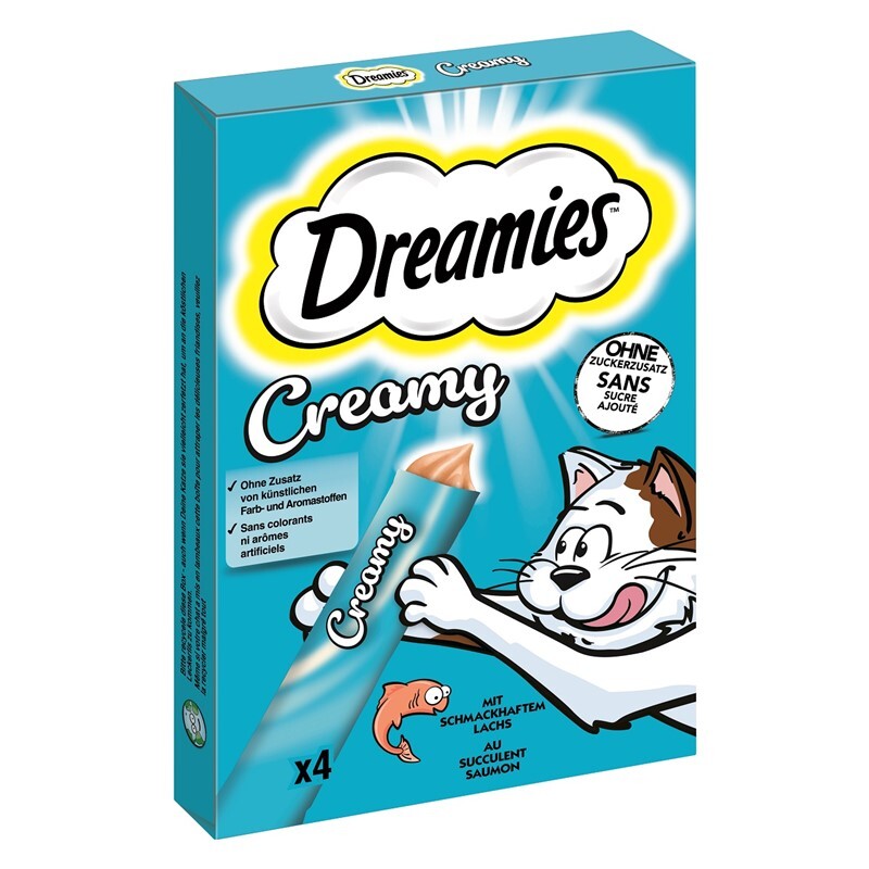 Dreamies Snacks Dreamies Creamy Snack 11x4x10g Lachs