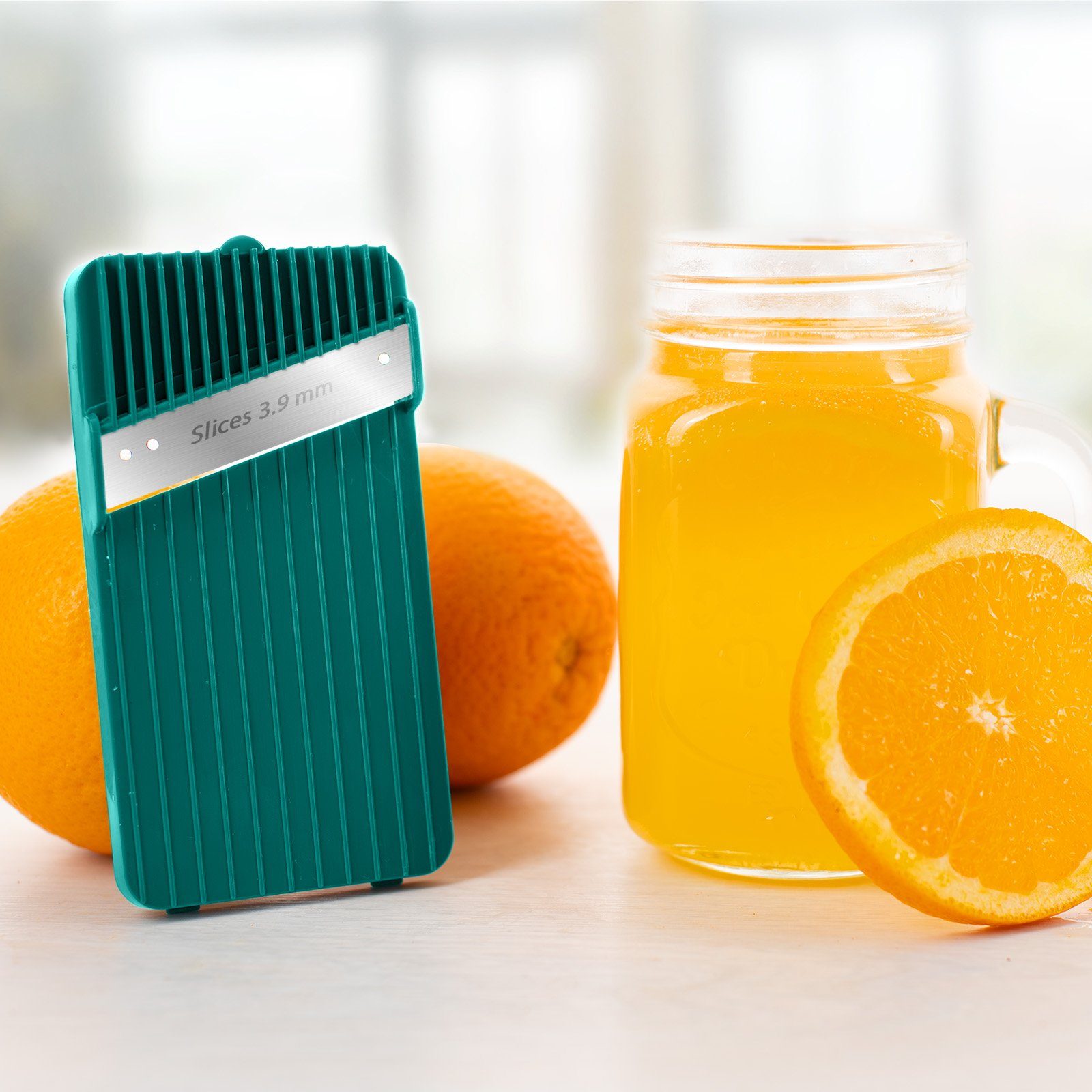 Genius Gemüsehobel Genius Nicer Dicer Mando Gemüseschneider 12-tlg., Gemüsehobel manuell, (12 tlg., Deluxe Set), extra-scharfe Klingen aus Edelstahl in G-NOX-Qualität