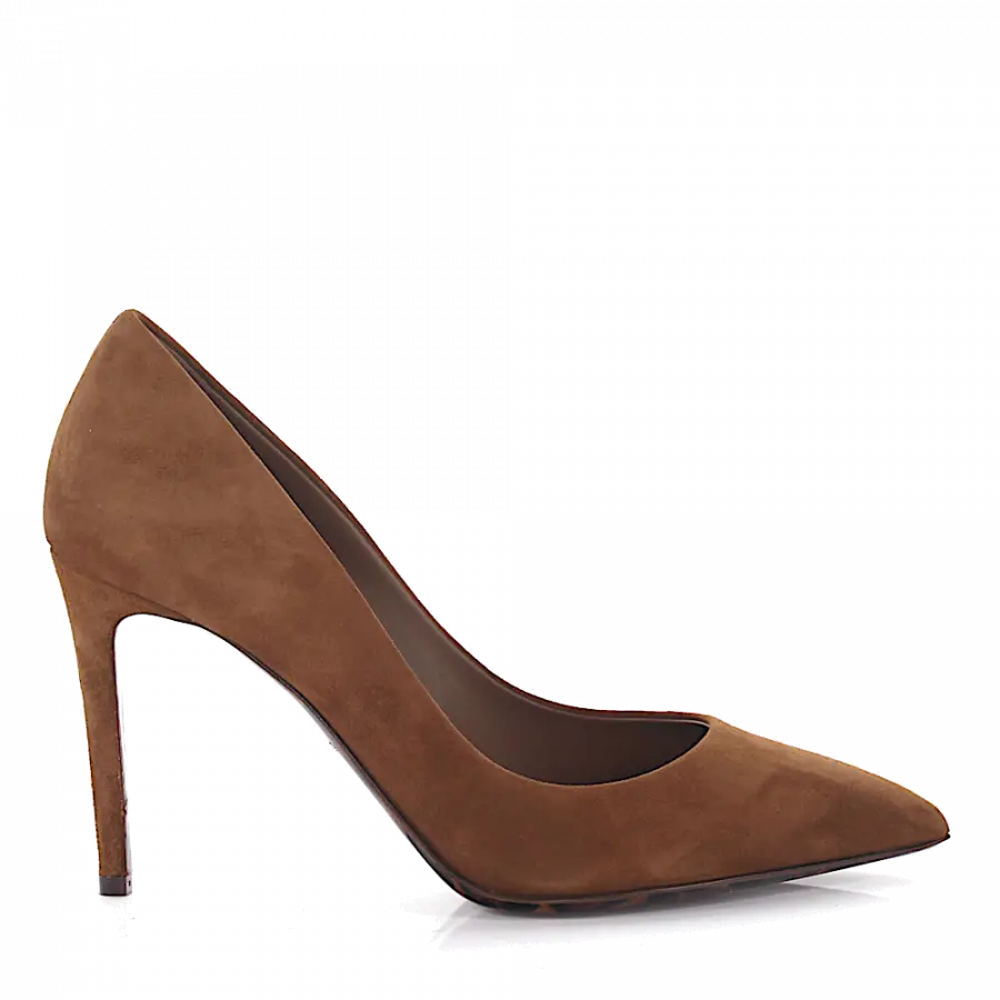 Dolce & Gabbana - Pumps Kate R Veloursleder braun - braun