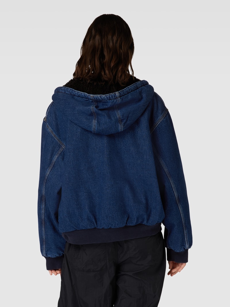 Jeansjacke mit Kapuze Modell 'ACTIVE' in jeans