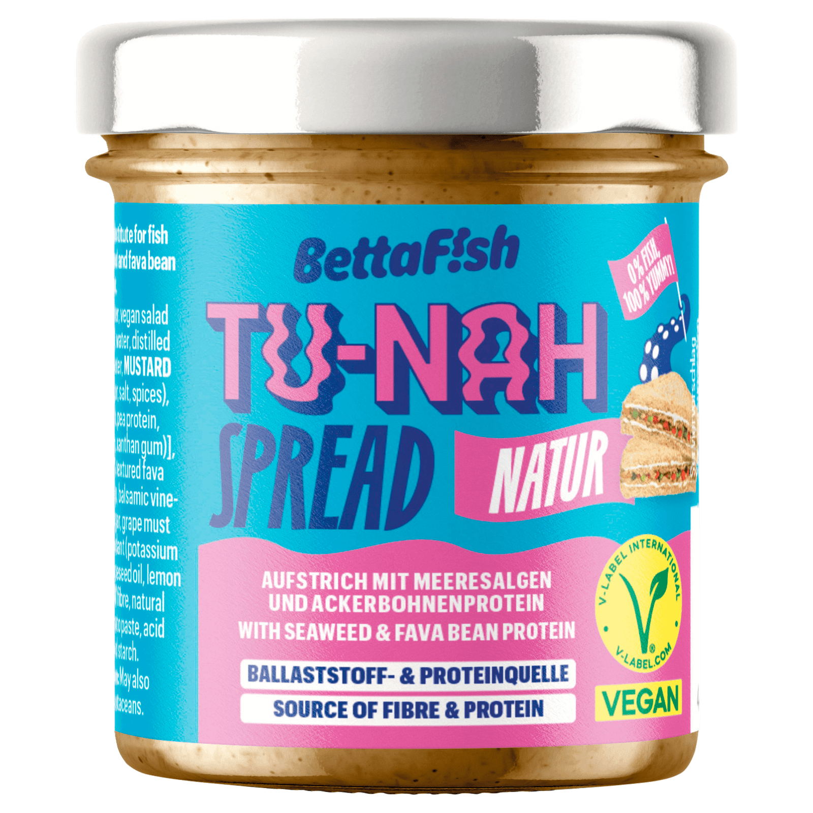 BettaF!sh TU-NAH Aufstrich Natur vegan 130g