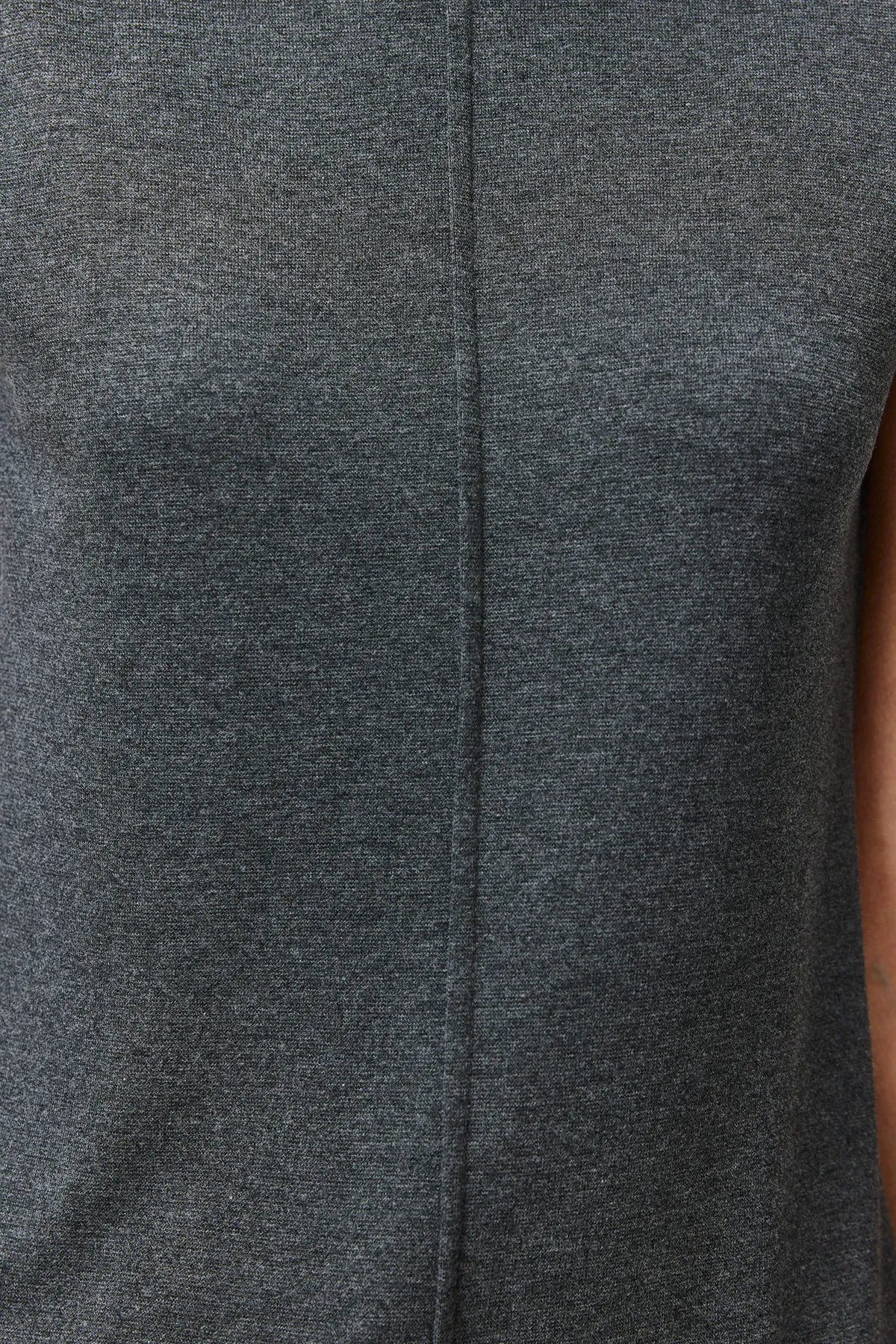 Trendyol Collection  Anthrazitfarbene Viskose/weicher Stoff Taillierte/Flexible Strickbluse TWOSS24BZ00432