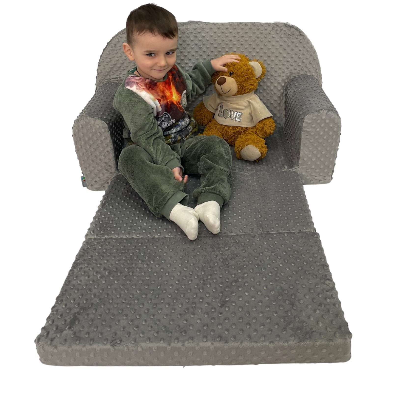 FORTISLINE Kindersofa Kindersofa MINI Kindercouch W455 Plüsch