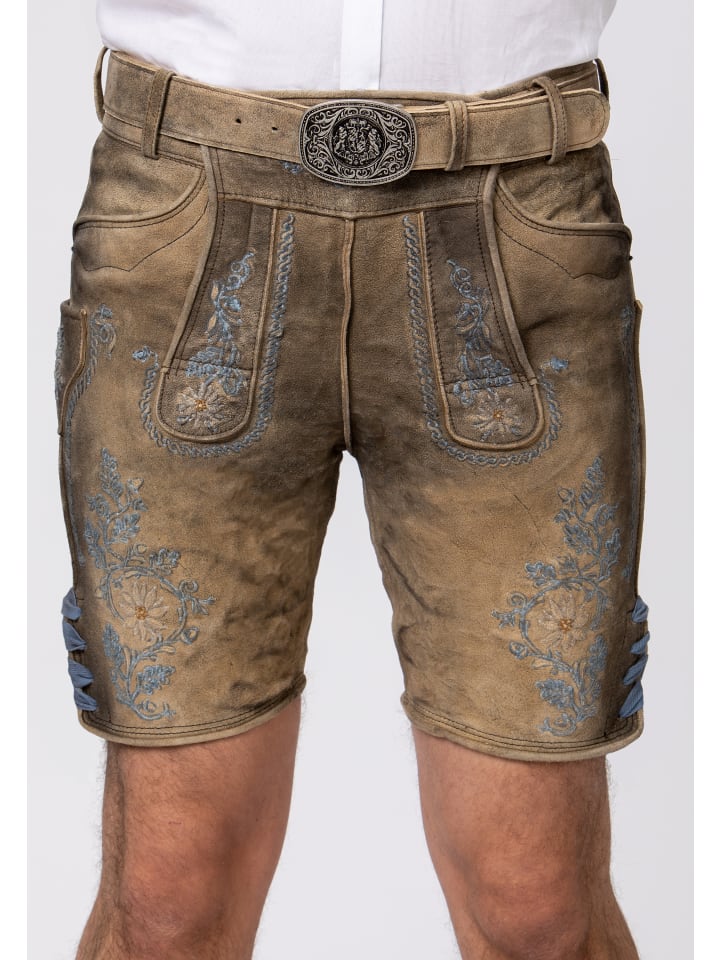 Stockerpoint Stockerpoint Trachtenlederhose Franz in uroid-blau günstig kaufen