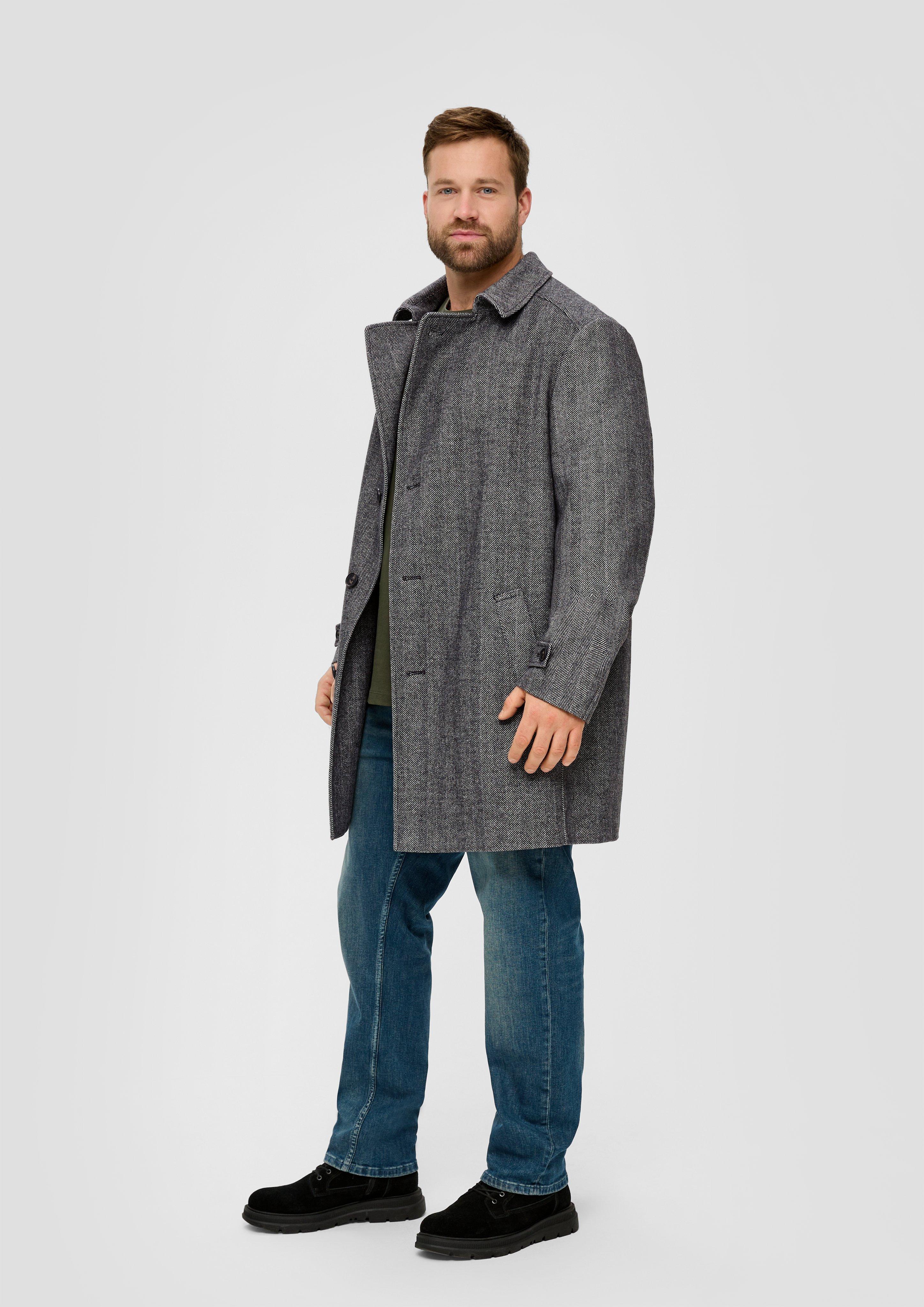 Gefütterter Mantel aus Wollmix  2137169-97Q1