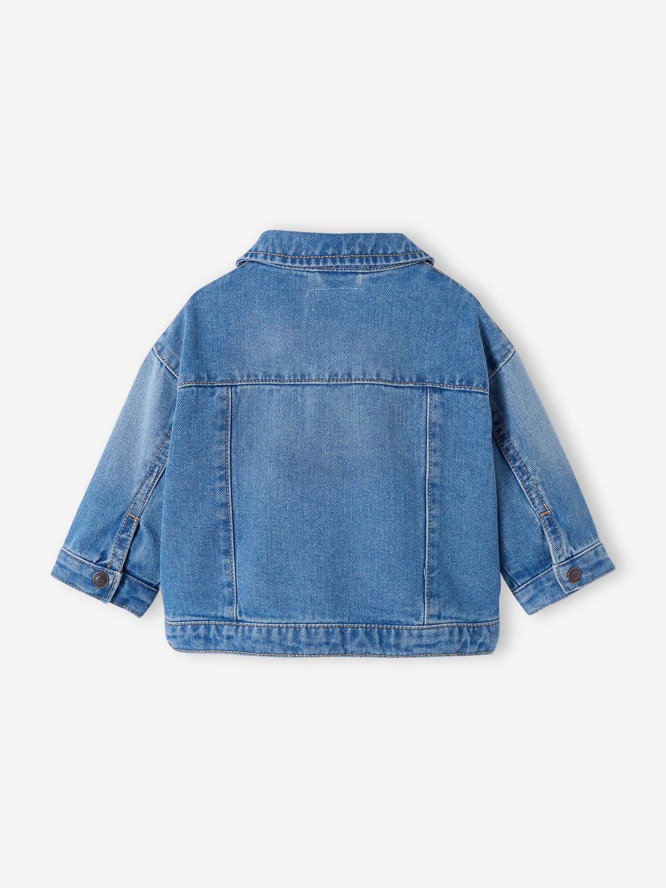 Vertbaudet Baby Jeansjacke Oeko-Tex - blue stone