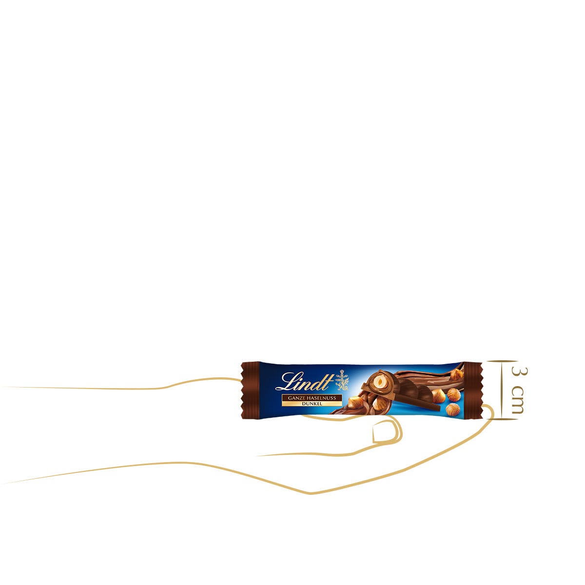 Nuss Deluxe Riegel Dunkle Haselnuss, 35g