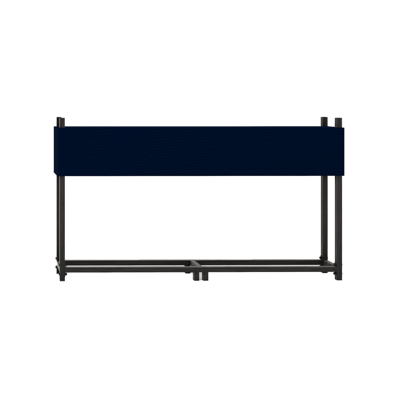 HC Garten & Freizeit Brennholzregal aus Metall mit Abdeckung ca. 200x25x115cm