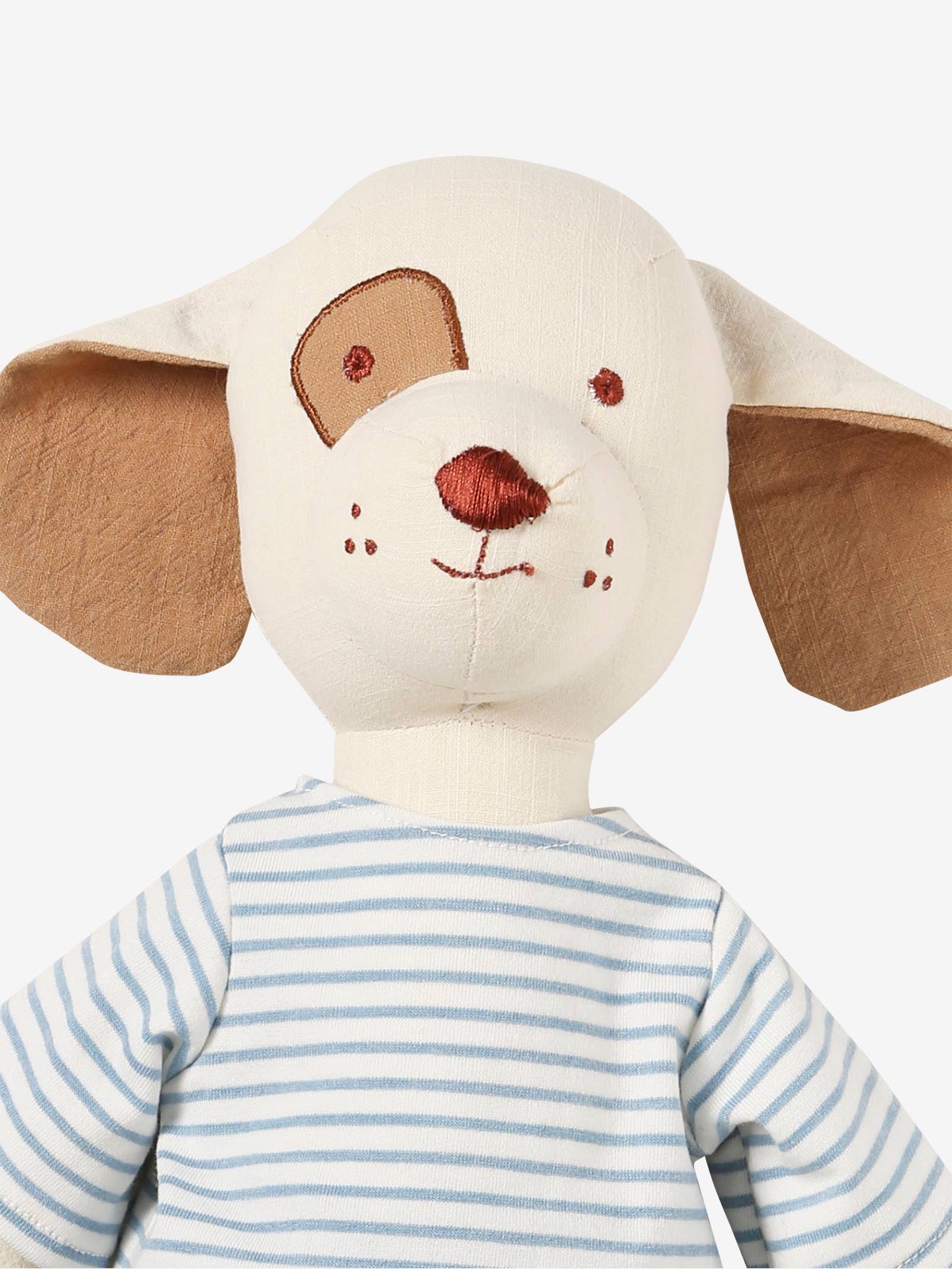 Vertbaudet Baby Stofftier Kleiner Hund - blau