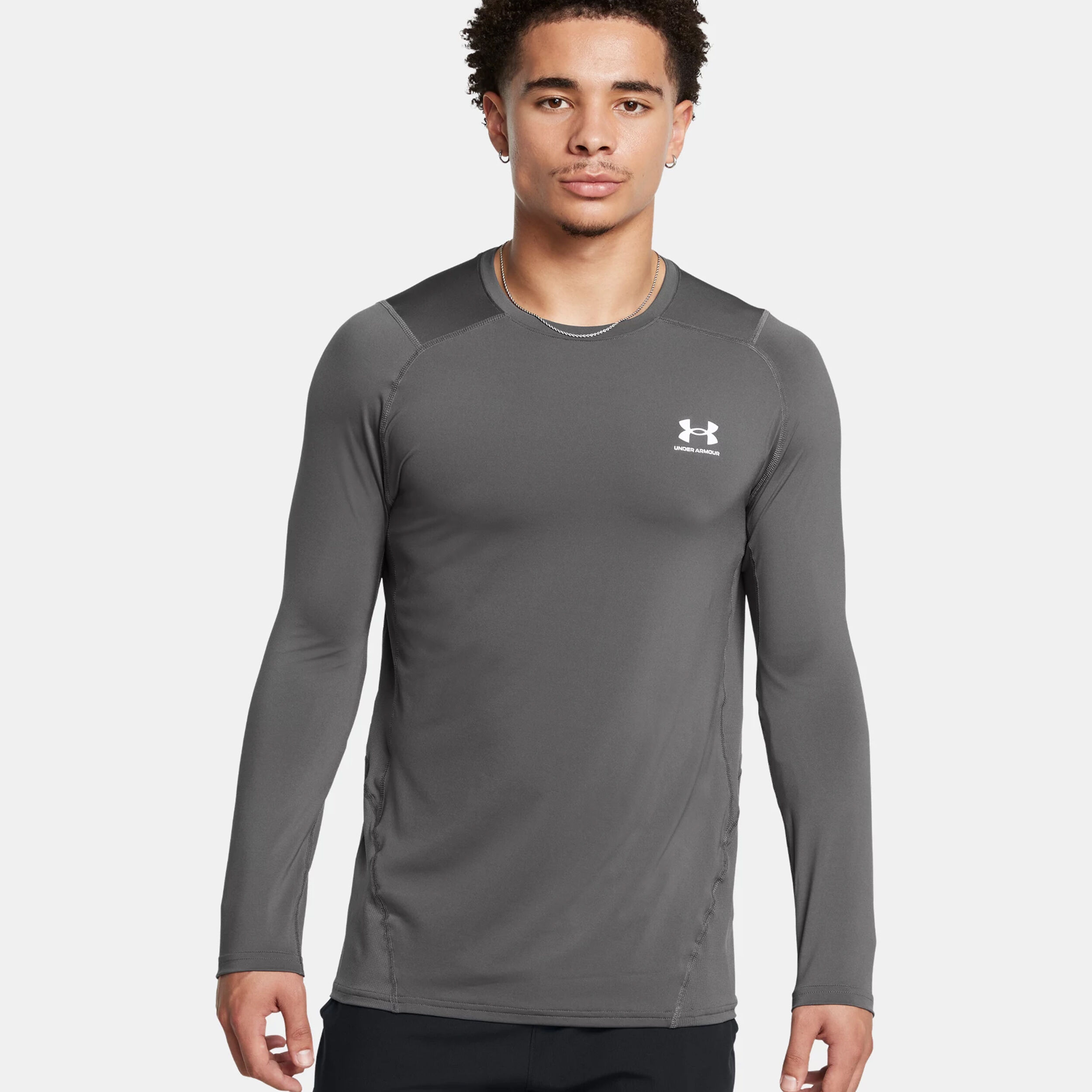 Armour Fitted Longsleeve Herren - Grau