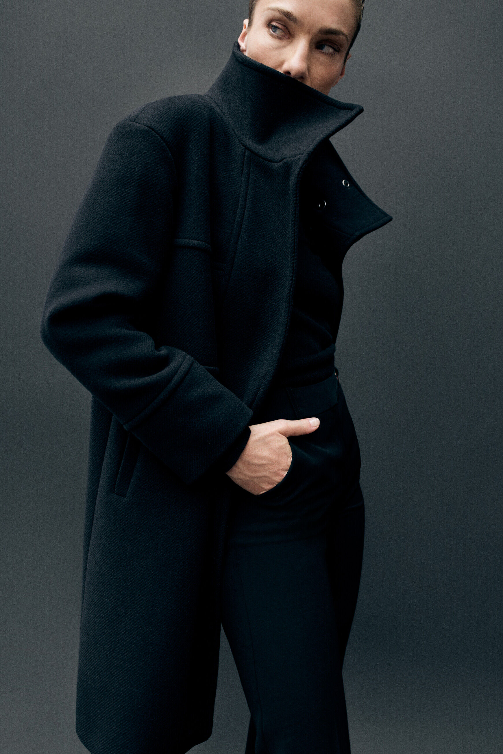 manteau edgar bleu marine femme