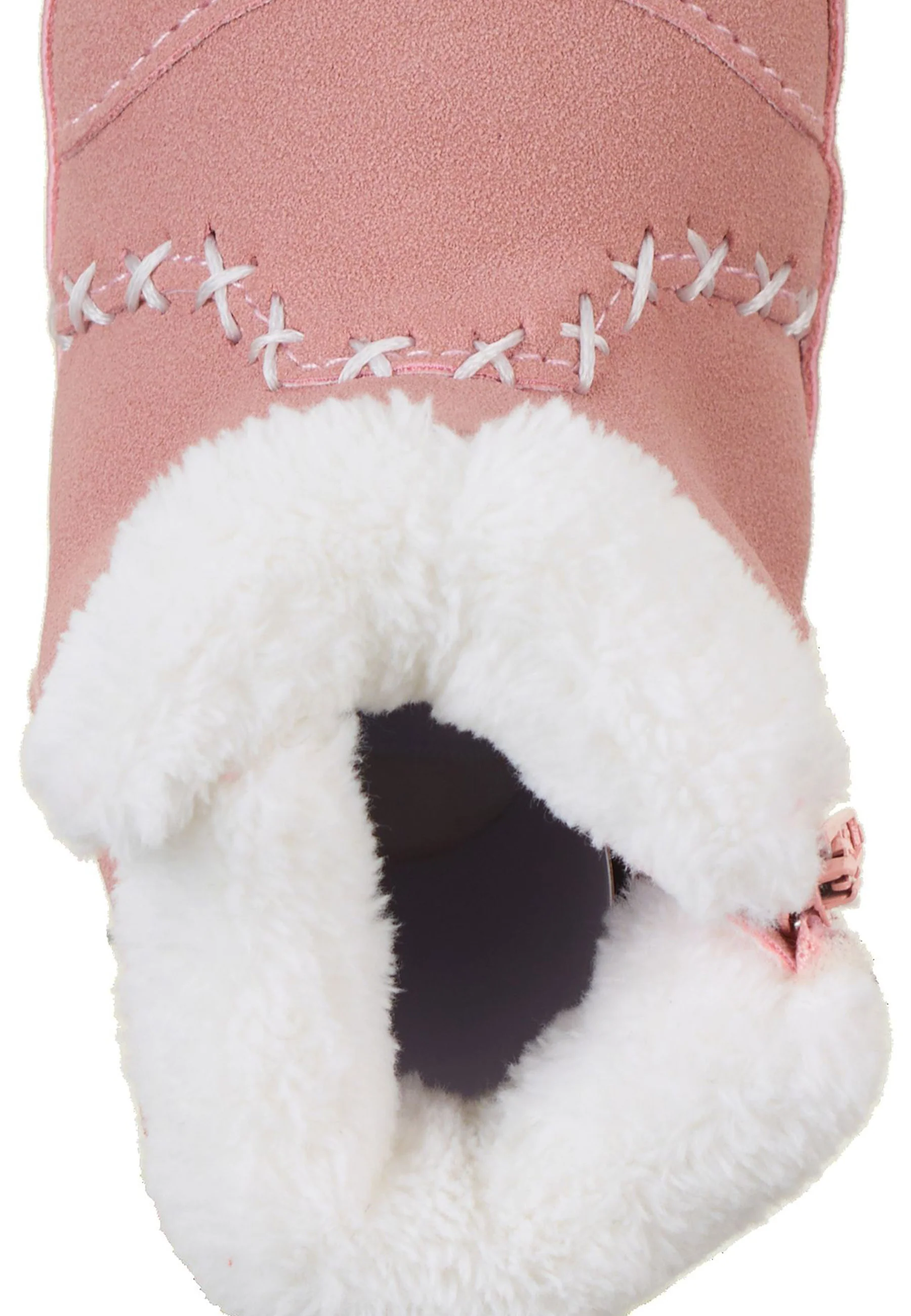 Baby-Stiefel aus Kunstleder uni, rutschfeste Sohle