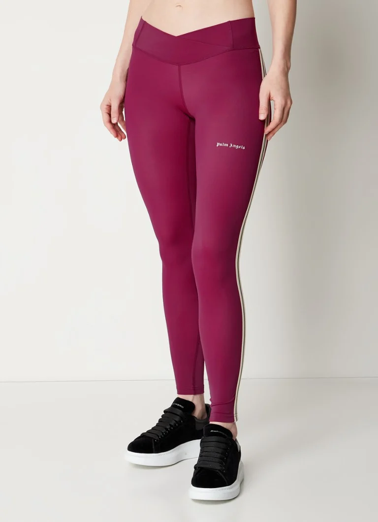 Colanți sport cu talie medie și logo Palm Angels