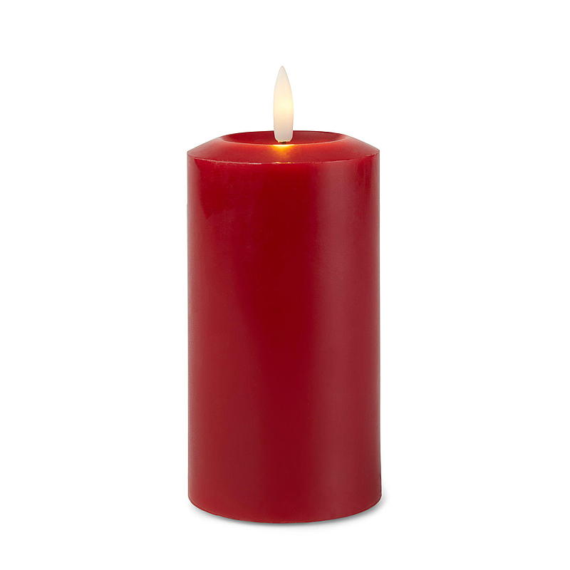 Vie Selected Kubbelys 16 cm ø 7,6 cm LED voks rød