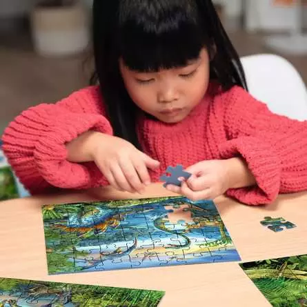 Kinderpuzzle ab 5 Jahren - Faszination Dinosaurier - 49 Teile