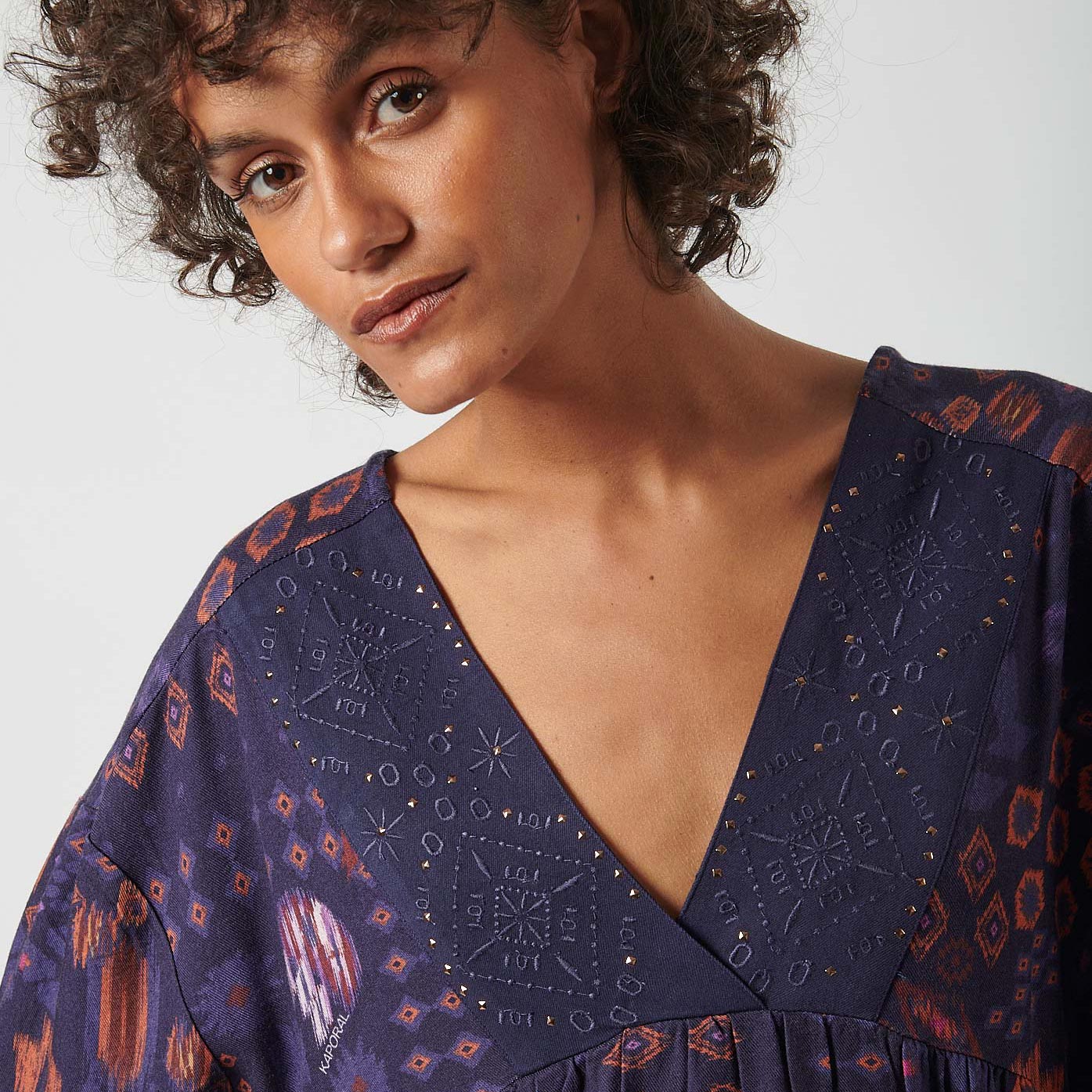 BILOR  Robe imprimé aztèque femme