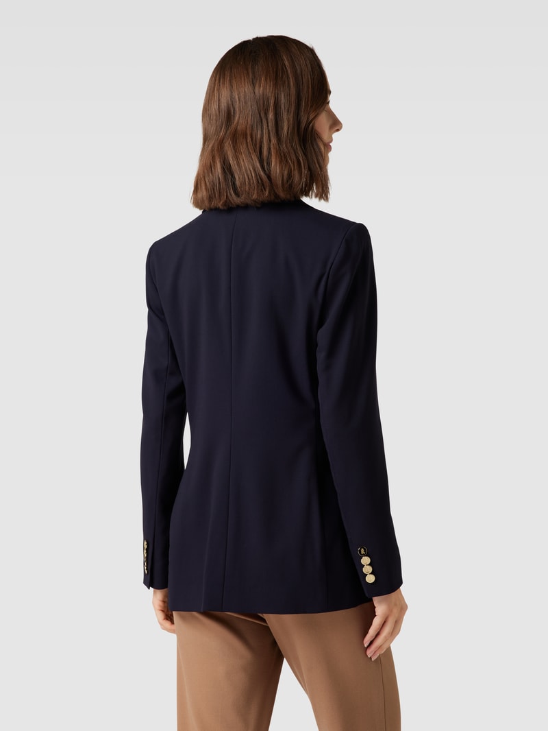 Blazer mit Reverskragen in marineblau
