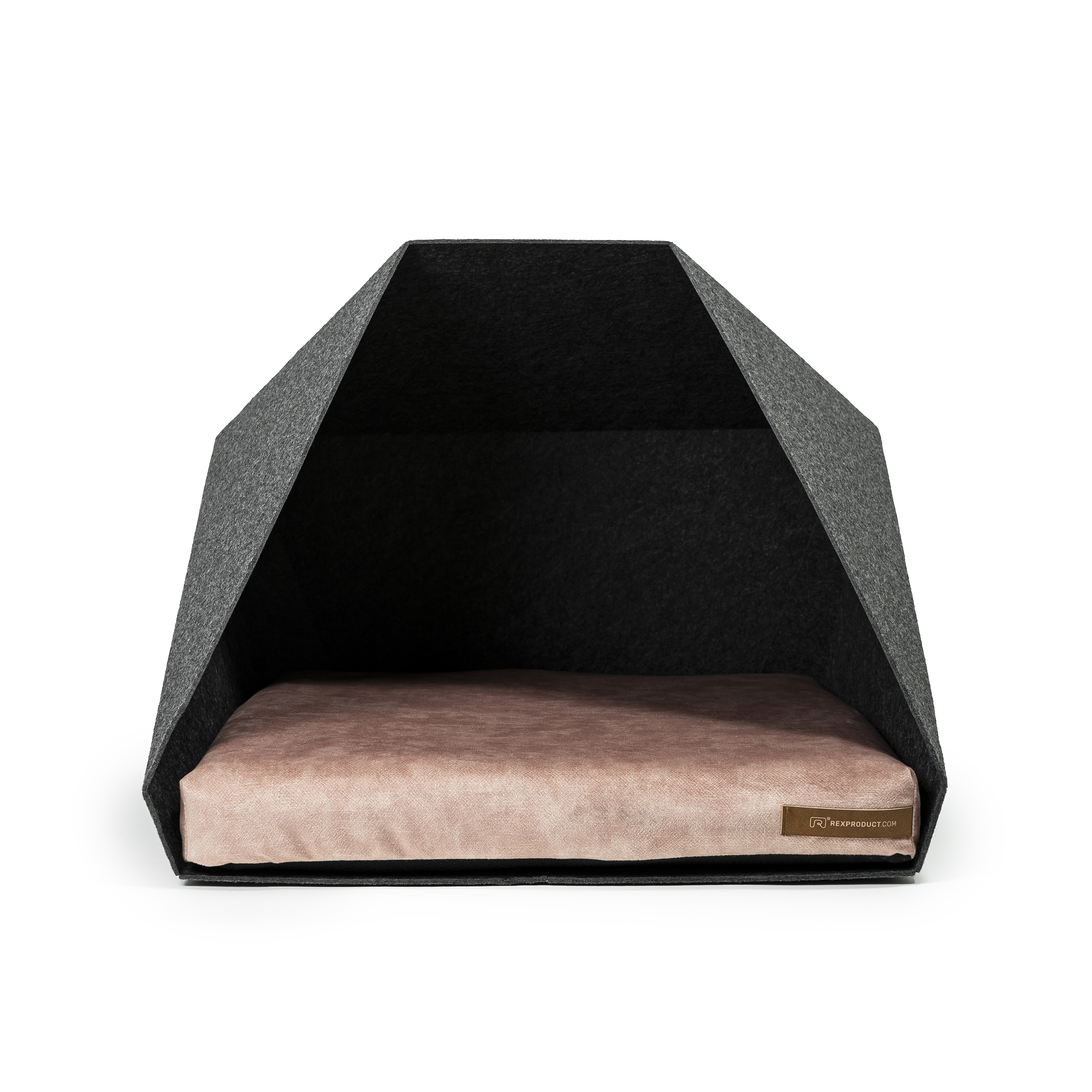 Rexproduct Hundehöhlen Rexproduct Home PetPocket dunkelgrau pink