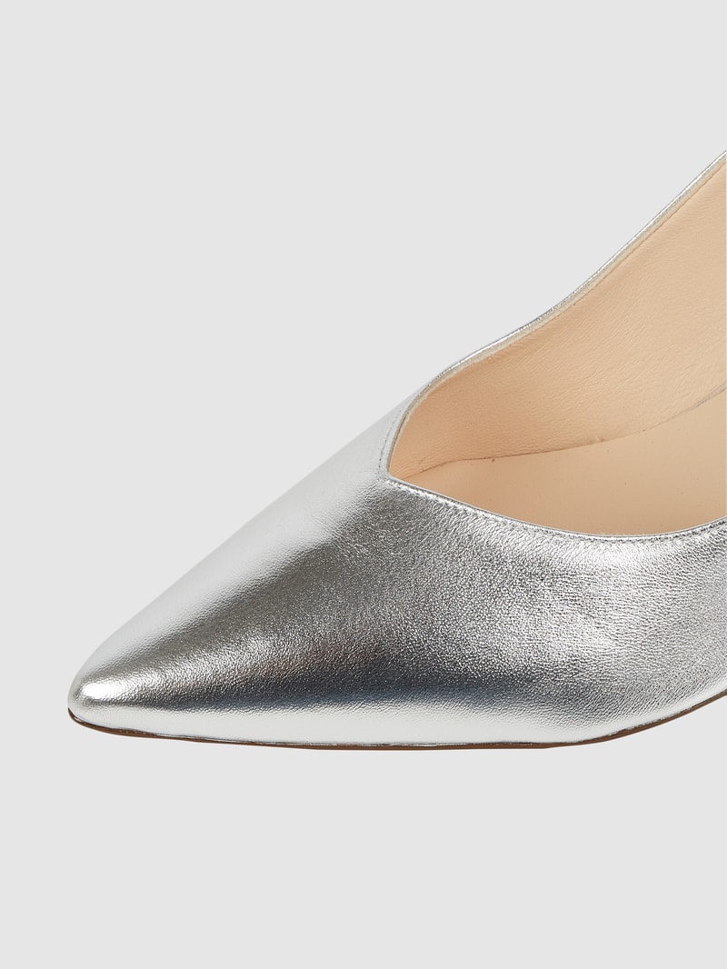 Pumps mit offenem Fersenbereich Modell 'Boulebard' in silber