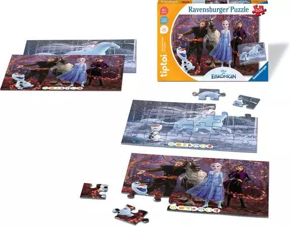 Kinderpuzzle ab 4 Jahren - tiptoi® Puzzle für kleine Entdecker: Disney Die Eiskönigin - 24 Teile