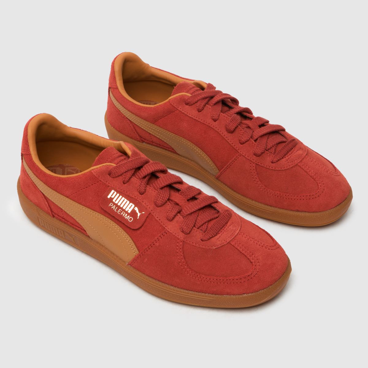 PUMA Palermo-sneakers i beige och brunt