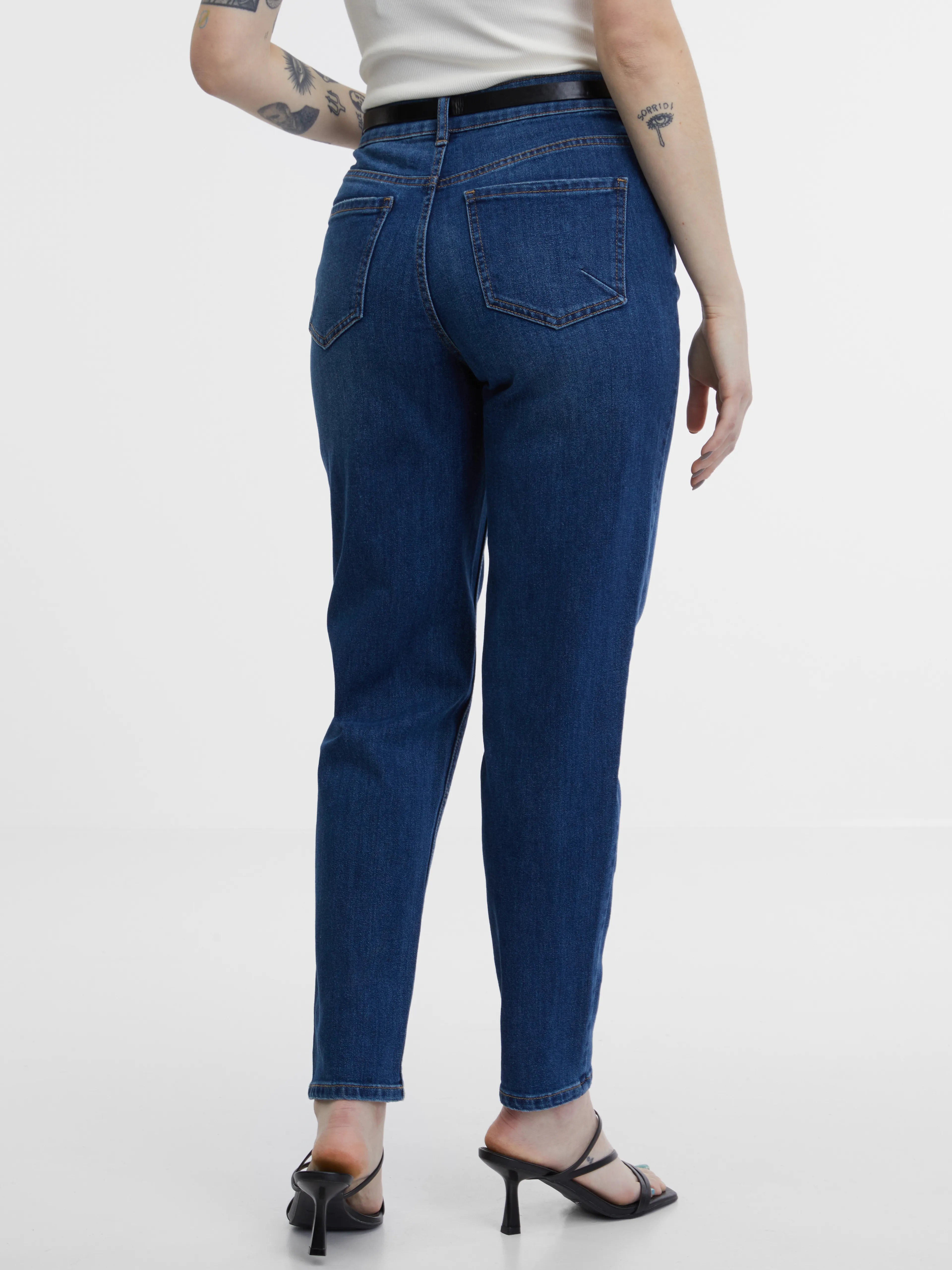 Dunkelblaue Damen Mom-Jeans ORSAY