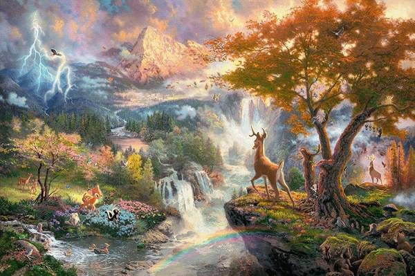 Puzzle: Thomas Kinkade Disney Bambi (1000 Teile)