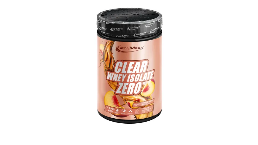 IronMaxx® Nutrition Clear Whey Isolate Zero Peach-Ice Tea 400 g