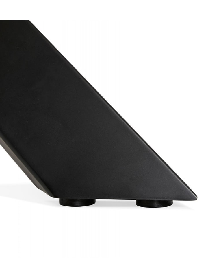 KADIMA DESIGN Esstisch mit Glasplatte und Metallgestell | Marmoroptik in Weiß-Schwarz günstig kaufen onesize