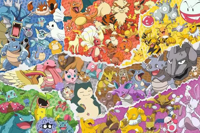 Puzzle 5000 Teile - Pokémon Allstars