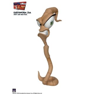 Earthworm Jim Zubehör-Set Wave 1: Worm Body & Jim Heads Accessory Pack
