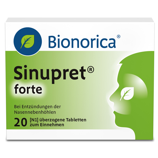 SINUPRET forte überzogene Tabletten  20 St  Tabletten, überzogen