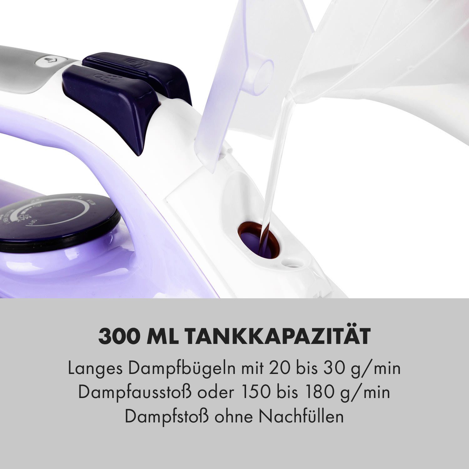 Klarstein Trockenbügeleisen Steam Bro, 2200 W