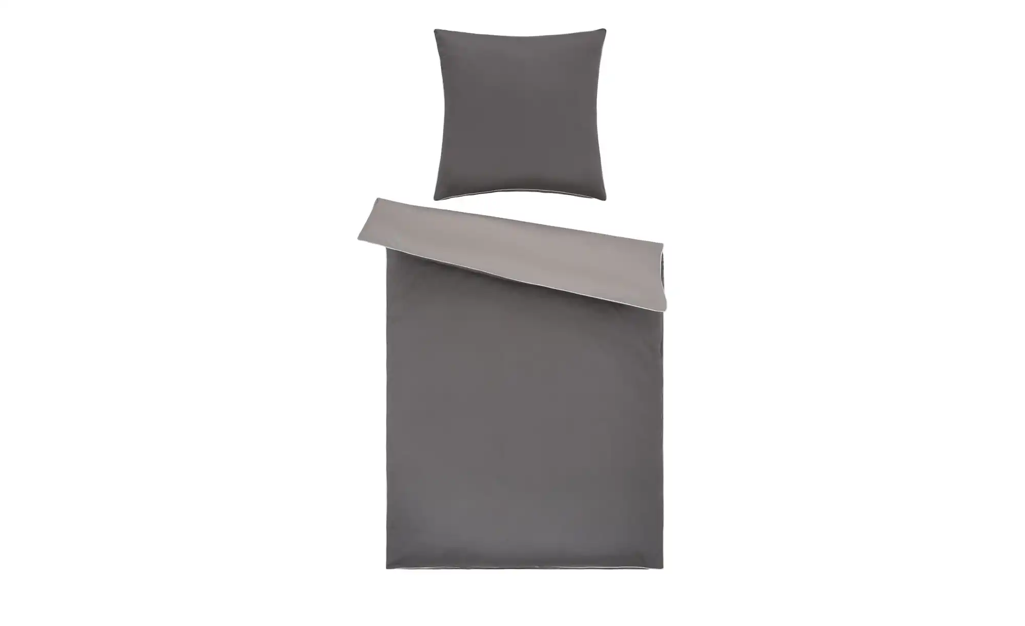 como Satin Wende-Bettwäsche Satin Piping