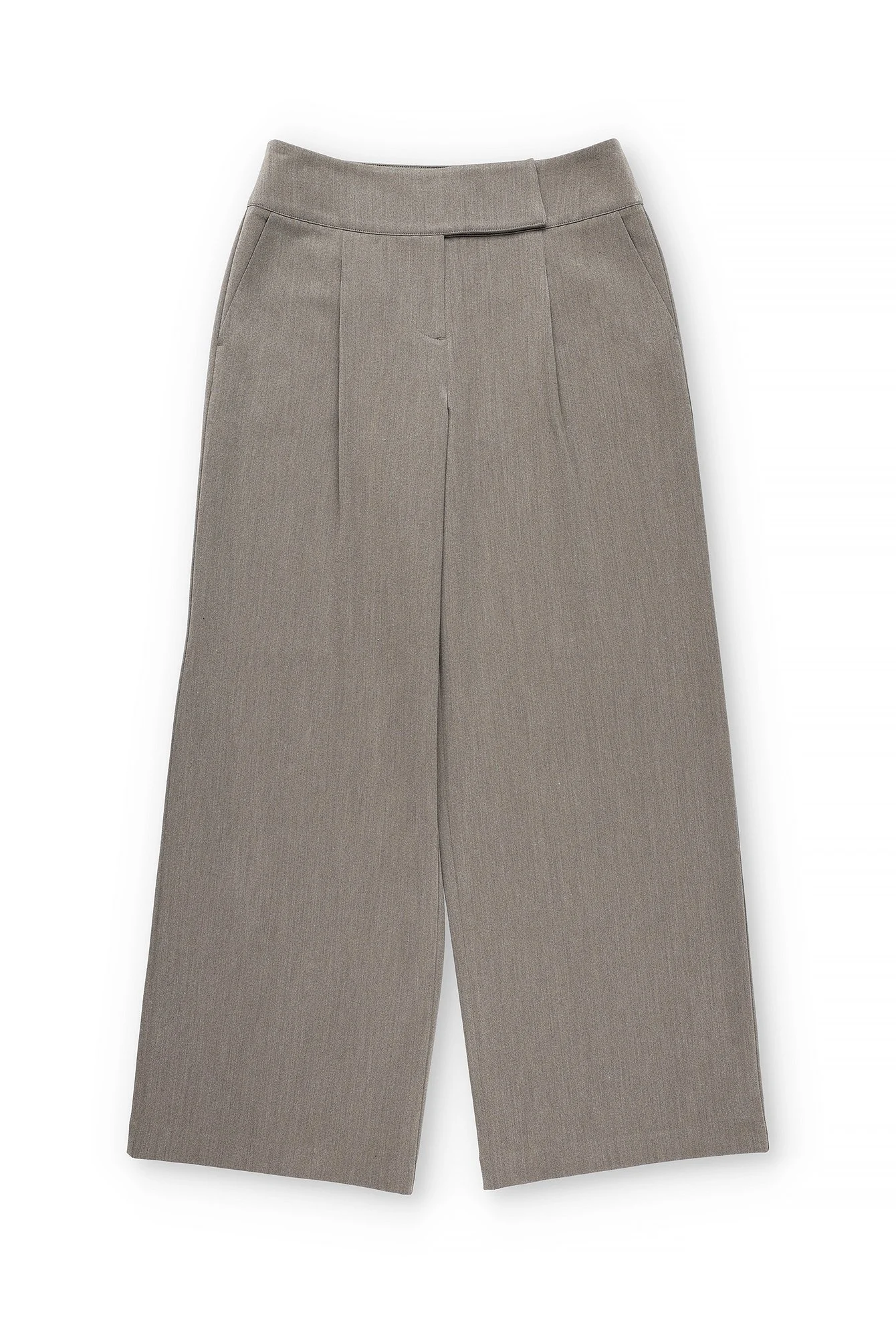 Weite Anzughose mit tiefer Taille